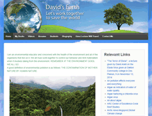 Tablet Screenshot of davids-earth.org